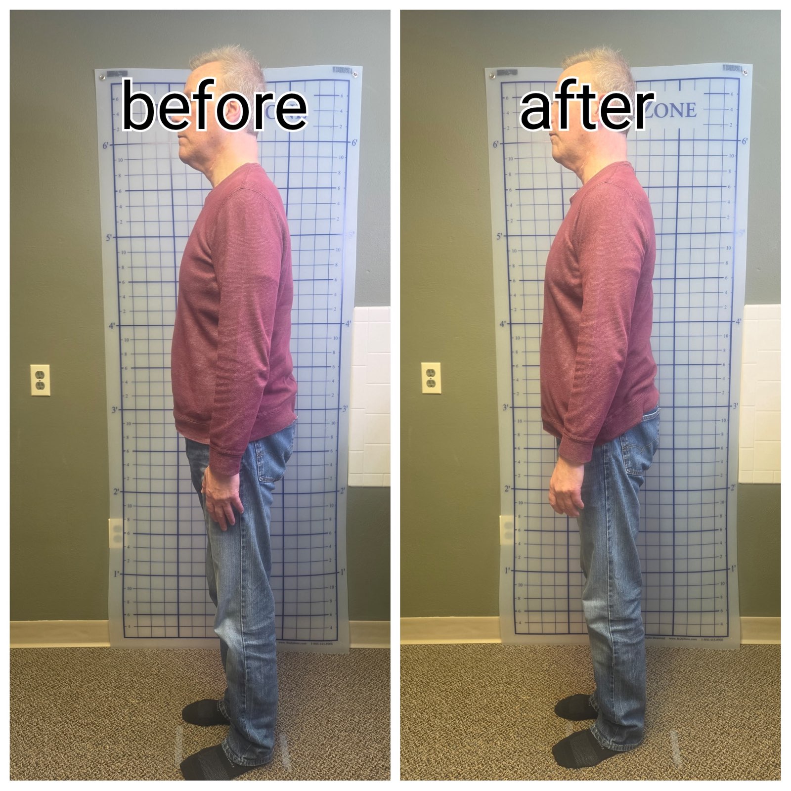 Client result from advanced body work